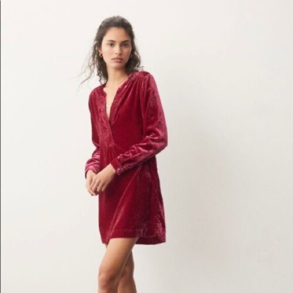 Anthropologie Velvet Dress